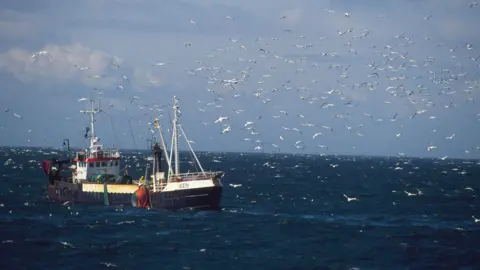 Chris Gomersall/RSPB/PA Wire  A Danish trawler fishing for sandeels in the North Sea