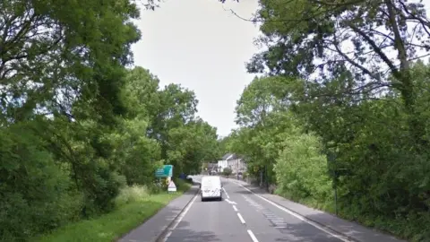 Google Scooter van crash Derbyshire Ambergate