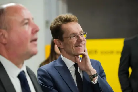 PA West Midlands mayor Andy Street at the lab 