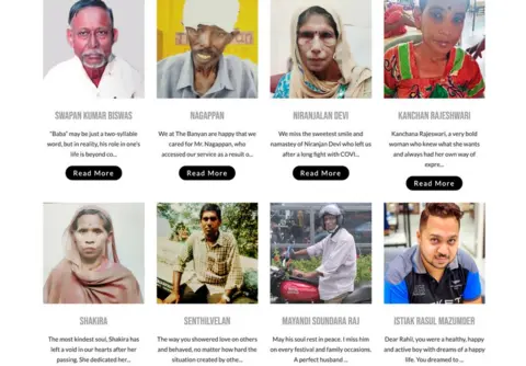 National Covid Memorial An online memorial for India's Covid victims