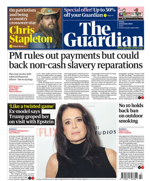  "PM rules out payments but could back non-cash slavery reparations". 