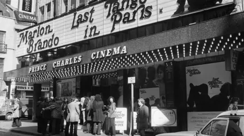 Getty Images Black and white image of the cinema showing Last Tango in Paris 