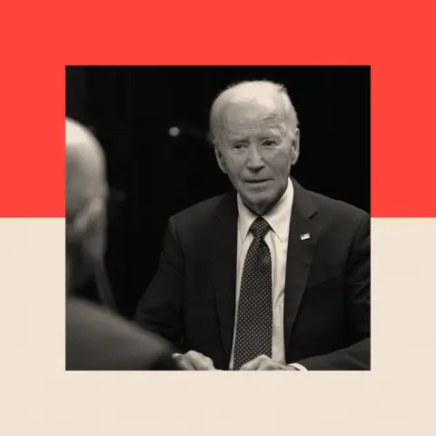 BBC A treated image of Joe Biden
