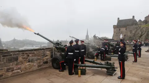 PA Media edinburgh gun salute