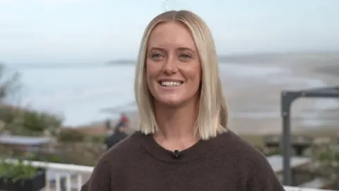 Alys Barton at Rhossili Bay