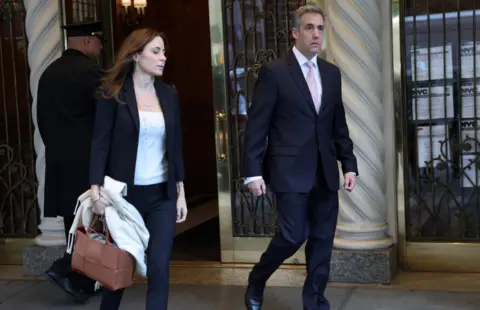 Reuters Michael Cohen, former lawyer for Republican presidential candidate and former U.S. President Donald Trump departs his home in Manhattan