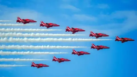PA Media Red Arrows display