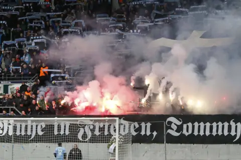 PA Far-right display in Chemnitzer FC stadium, 9 Mar 19