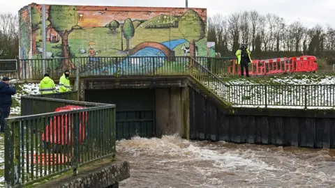 Getty Images aftermath of Storm Christoph in Didsbury