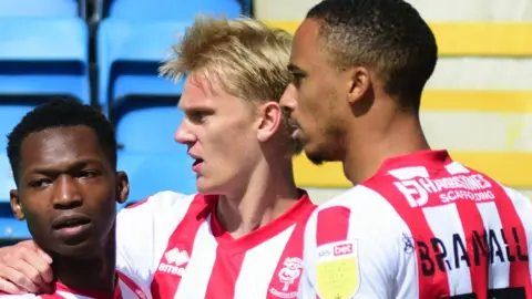 Getty Images Lincoln City players