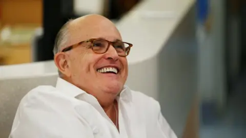 Reuters Donald Trump's attorney Rudy Giuliani is seen during a visit at the Hadassah Medical Center in Jerusalem, June 7, 2018.