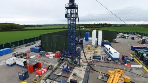 PA Media Cuadrilla hydraulic fracturing site at Preston New Road