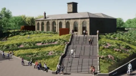 Darlington Council Artist's impression of proposed Rail Heritage Quarter