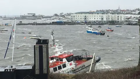 Boats at Holyhead Marina