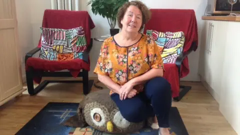 Sally Steve Sally Steve with a cuddly toy