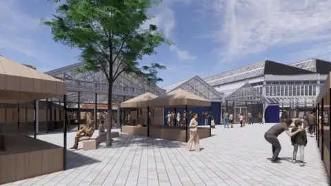 Kirklees Council Impression of Dewsbury Market