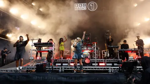 Sarah Jeynes/Jamie Simonds/BBC Rudimental playing the Radio 1 Big Weekend 2023 in Dundee