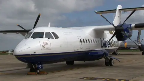 BBC Blue Islands plane