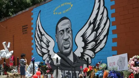 Getty Images A mural dedicated to George Floyd