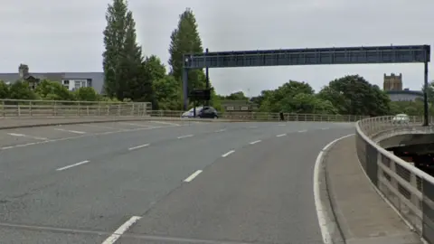 Newcastle central motorway Motorcyclist dies in crash