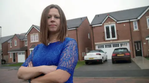 BBC Katie Kendrick outside her home