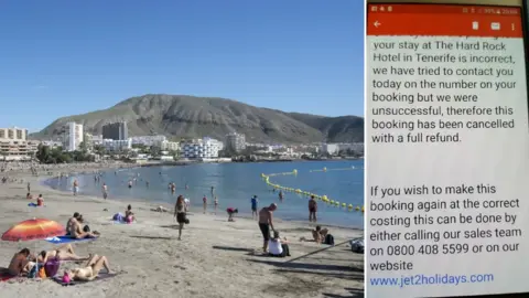 PA/customer handout Tenerife and email reply