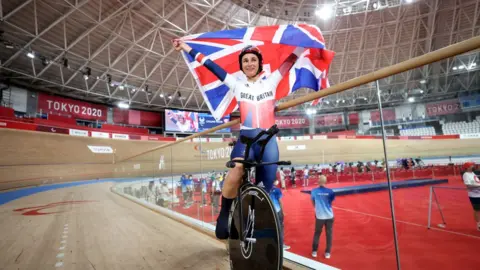Kiyoshi Ota/Getty Images Dame Sarah Storey at the Tokyo 2020 Paralympic Games