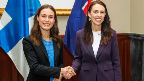 Jacinda Ardern and Sanna Marin