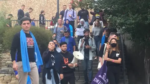 Nick Birchall/ On Dit Magazine Protesters at the University of Adelaide