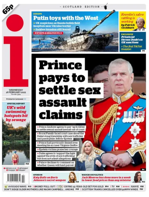 Scotland's papers: Duke's 'final humiliation' and Putin open to talks