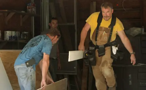 BBC Timothy Dillard and his employees at work