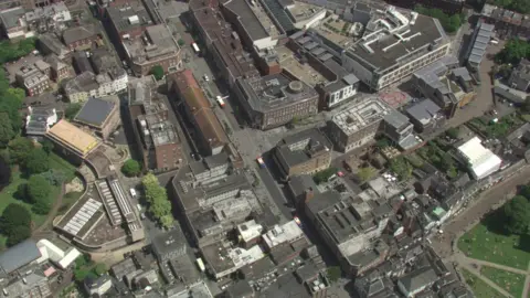 BBC A photo of Exeter from above