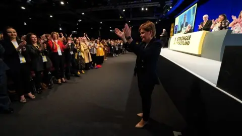 PA Media Nicola Sturgeon at SNP conference