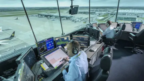 NATS Control tower at Stansted Airport