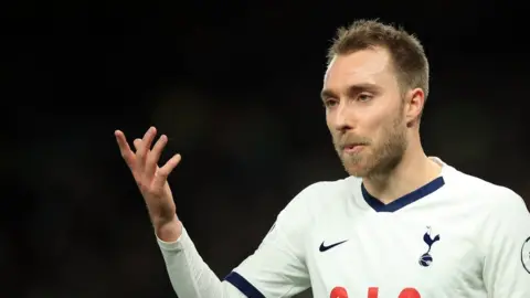 Christian Eriksen playing for Tottenham