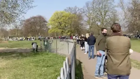 Queues in Clapham