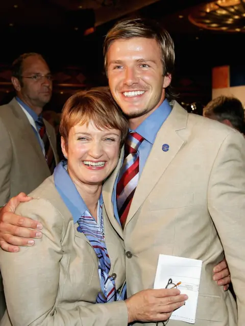 Bongarts Tessa Jowell and David Beckham