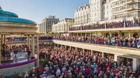 Graham Huntley Christmas concert at Eastbourne bandstand