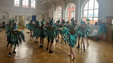 St Pauls Carnival Children in costumes