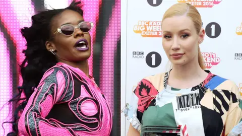 Getty Images Azealia Banks and Iggy Azalea