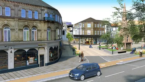 NYCC Artist impression of new scheme in Harrogate