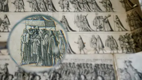 PA Media Etchings of Charles II coronation