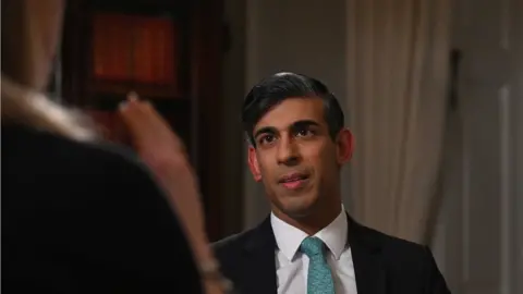 Jeff Overs/BBC Prime Minister Rishi Sunak