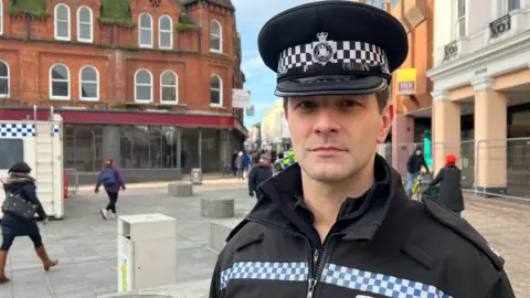 John Fairhall/BBC Area Supt Andy Martin, from Suffolk Police