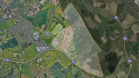 Google Map of Bowman Cross area