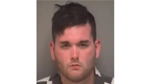 ALBEMARLE COUNTY JAIL/AFP/Getty This police booking photograph obtained August 13, 2017 courtesy of the Albemarle County Jail shows suspect James Alex Fields, Jr., who allegedly plowed a car into a crowd when a white nationalist rally erupted into deadly violence