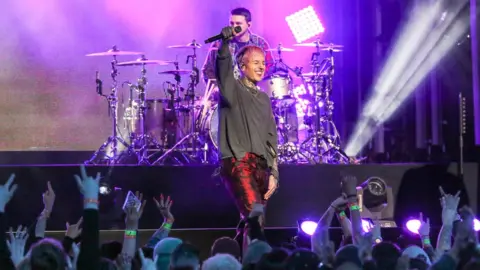 BG017/Bauer-Griffin Bring me The Horizon performing in Los Angeles