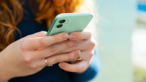 Woman using a mobile phone