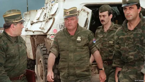 Getty Images Ratko Mladic in 1995