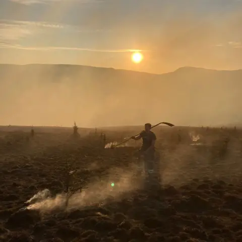 Invergordon Fire Station Dornoch wildfire